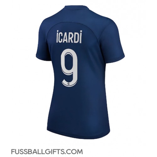 Paris Saint-Germain Mauro Icardi #9 Fußballbekleidung Heimtrikot Damen 2022-23 Kurzarm